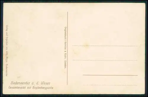 AK Bodenwerder a. d. Weser - Hopfenbergpartie Weserschlepper Brücke - um 1930