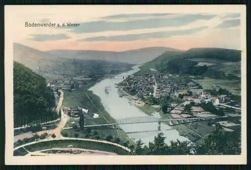 AK Bodenwerder Weser - Oberweser-Dampfschiffahrts-Gesellschaft F. W. Meyer 1907