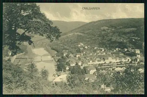AK Carlshafen Bad Karlshafen Hessen - Blick von der Franke Eiche - 1910 gelaufen
