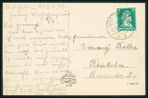 AK Bad Eilsen Niedersachsen - Blick auf das Kurhotel Fürstenhof - 1927 gelaufen