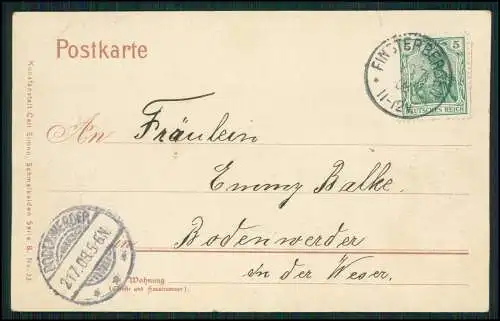AK Finsterbergen Friedrichroda Thüringen - Panorama vom Kurhaus - 1908 gelaufen