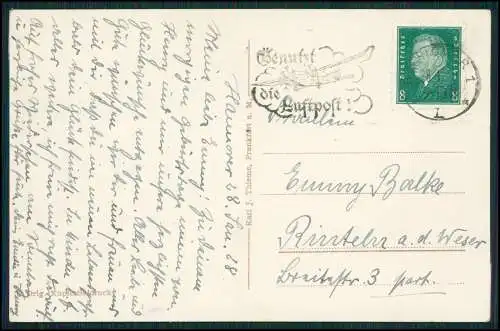AK Hannover Niedersachsen Aegidientorplatz, Straßenbahn Linie 19 - 1928 gelaufen