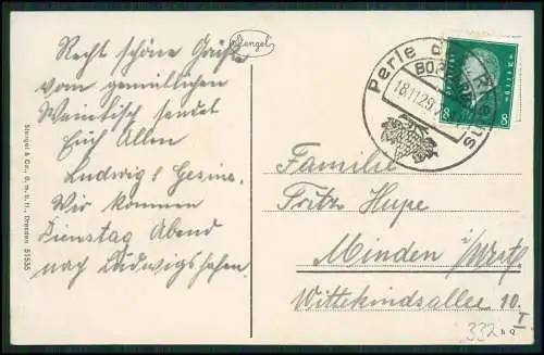 AK Boppard am Rhein - Perle des Rheins -  Panorama Dampfer - 1929 gelaufen