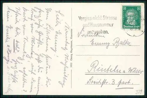 AK Hannover in Niedersachsen -  Partie am Listerturm - 1939 gelaufen