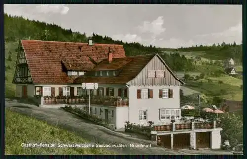 Foto AK Brandmatt Sasbachwalden im Schwarzwald, Gasthof Pension Schwarzwaldperle