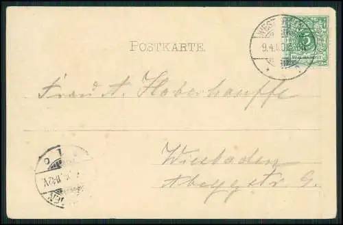 AK Litho - Westerland auf Sylt Kurhaus - 1900 gelaufen