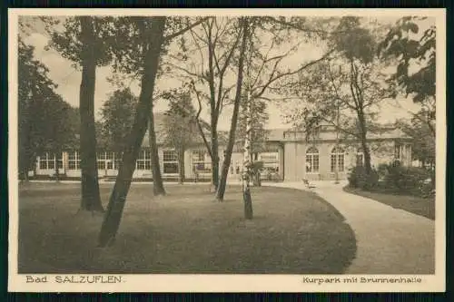 AK Bad Salzuflen Lippe - Kurpark Brunnenhalle - 1930