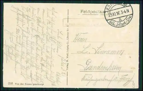AK 1.WK  Isles sur Suippe Marne Straßenpartie im Ort Pferdekutsche 1916 Feldpost