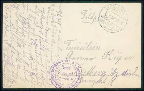 6x AK - Serie BBJ 676 - Mir ist ein Herz zu eigen - 1916 Feldpost gelaufen