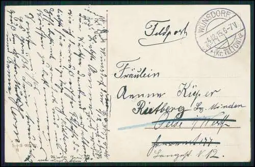 6x AK - Serie SSB 993 - O selig, wem ein Herz zu eigen - 1915 Feldpost gelaufen