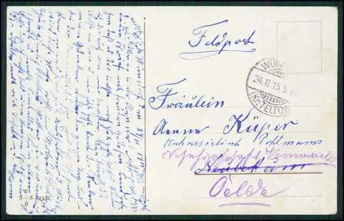 6x AK - Serie SSB 993 - O selig, wem ein Herz zu eigen - 1915 Feldpost gelaufen