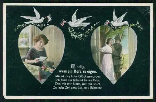 6x AK - Serie SSB 993 - O selig, wem ein Herz zu eigen - 1915 Feldpost gelaufen