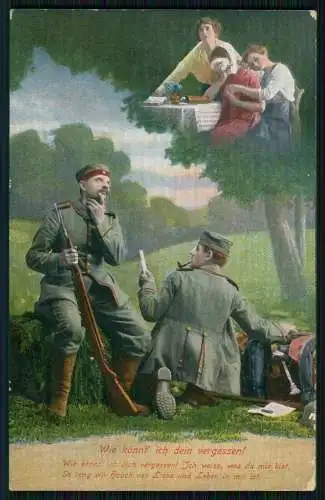 6x AK - Serie CGL 890 - Wie könnt' ich Dein vergessen! - 1915 Feldpost gelaufen