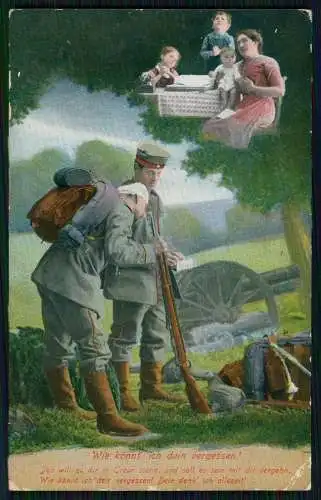 6x AK - Serie CGL 890 - Wie könnt' ich Dein vergessen! - 1915 Feldpost gelaufen