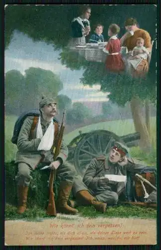 6x AK - Serie CGL 890 - Wie könnt' ich Dein vergessen! - 1915 Feldpost gelaufen