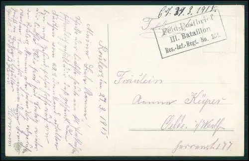 6x AK - Serie CGL 890 - Wie könnt' ich Dein vergessen! - 1915 Feldpost gelaufen