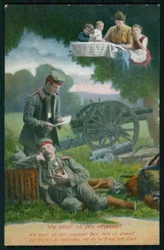 6x AK - Serie CGL 890 - Wie könnt' ich Dein vergessen! - 1915 Feldpost gelaufen