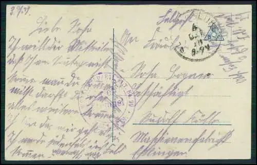 4x AK - Serie PH 4358 - Mein einzig' Glück bist Du ! - 1918 Feldpost gelaufen