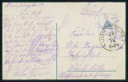 4x AK - Serie PH 4358 - Mein einzig' Glück bist Du ! - 1918 Feldpost gelaufen