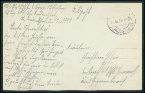 5x AK - Serie 6213/14 -Ja du bist mein! Soldat Geliebte - 1917 Feldpost gelaufen