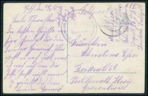 5x AK - Serie PH 9027 - Am Elterngrab Trauernde Tochter - 1918 Feldpost gelaufen