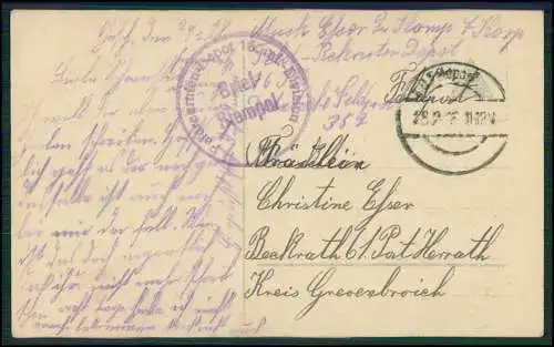 6x AK Serie RKL 8289 - Aus der Jugendzeit Soldat am Grab 1918 Feldpost gelaufen