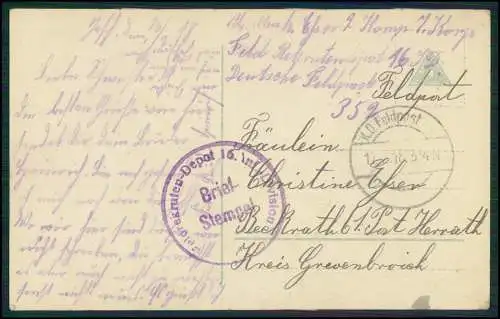 6x AK Serie RKL 8289 - Aus der Jugendzeit Soldat am Grab 1918 Feldpost gelaufen