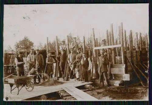 7x Foto AK 1. WK Kriegseinatz Westfront Belgien Flandern Überschwemmung Kanal ..