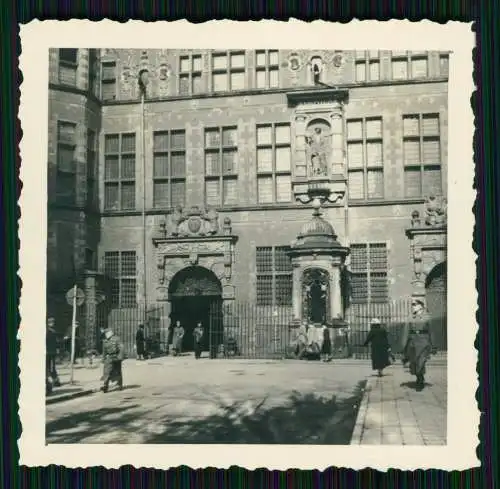 Foto 7x7cm - Gdańsk Danzig Polen - Am Zeughaus - 1940