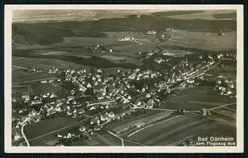 Foto AK Bad Dürrheim, Gesamtansicht vom Flugzeug aus Luftbild 1939 gelaufen