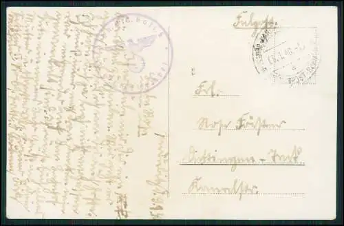 Foto AK- Pardubice Pardubitz Elbe - St.-Bartholomäus-Kirche - 1940 Feldpost gel.