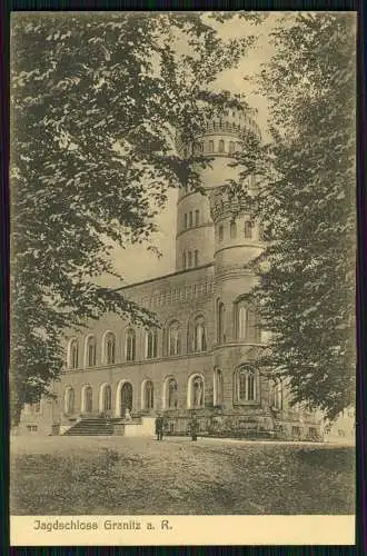 AK Jagdschloss Granitz Insel Rügen auf Berg bei Binz 1912 Jagdschloss-Stempel