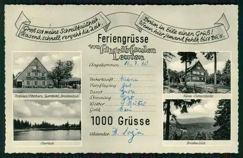 AK Torfhaus Harz Sporthotel Brockenblick Oderteich Alpenvereinshütte 1000 Grüße