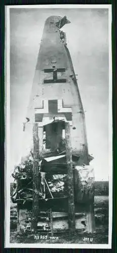 5x Repro Foto Flugzeug Aircraft zerstört Bruch am Boden