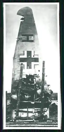 5x Repro Foto Flugzeug Aircraft zerstört Bruch am Boden