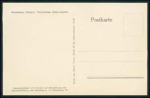 3x AK Ansichtskarte Postkarte Malbork Marienburg Westpreußen, Hochschloss ......