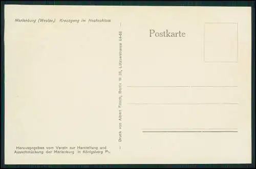 3x AK Ansichtskarte Postkarte Malbork Marienburg Westpreußen, Hochschloss ......