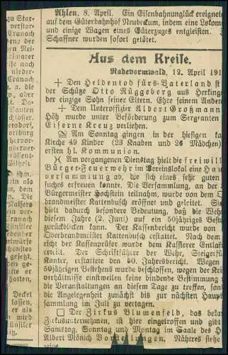 5x 1. WK - Todes Anzeigen Sterbebild deutsche Soldaten - 1914-18