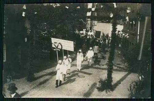 Foto - Rietberg Gütersloh - Festzug Schilder Bäcker Handwerk - 1933