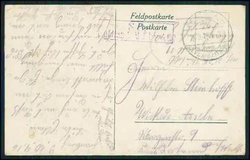 AK 1. WK - Nouart Ardennes Grand Est - Denkmal Soldaten - 1916 Feldpost gelaufen