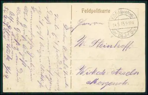 AK 1. WK - Häuser-Reste - Somme-Py Frankreich - 1915 Feldpost gelaufen