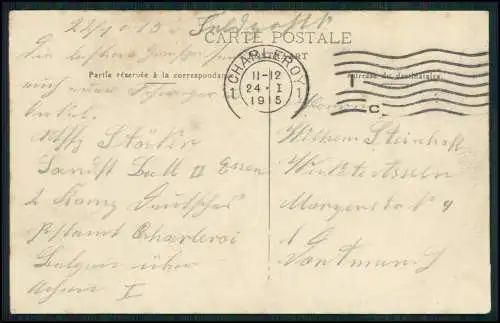 AK 1. WK - Liege Lüttich Wallonien - Quai de la batte - 1915 Feldpost gelaufen