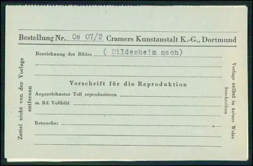 Foto AK - Hildesheim - Kriegszerstört 1944 - Cramers Kunstanstalt KG Dortmund