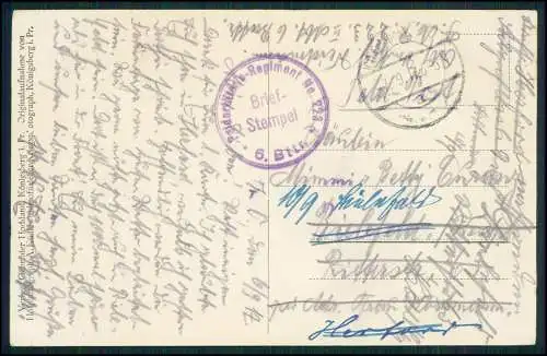 AK 1. WK - Skaistkalne Schönberg Lettland - Pferdeschlitten Dorf - 1917 Feldpost