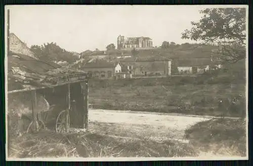 AK 1. WK - unbekanntes Dorf Kirche zerstört Frankreich - 1916 Feldpost Karte