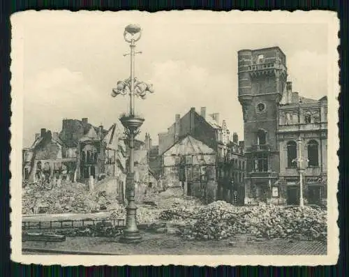 4x Foto Ostende belgischen Küste Westflandern Kriegszerstörungen 1940-41