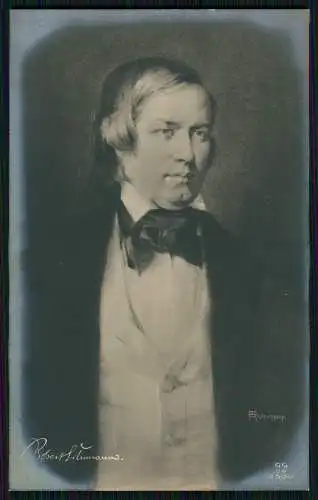 alte Foto AK - Komponist Robert Schumann, Portrait - GG Co 2500