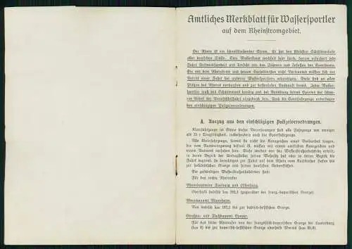 Ausweis Erteilung amtlichen Kennzeichens Kleinfahrzeuge Faltboot - Duisburg 1947