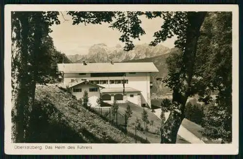 Foto AK - Obersalzberg Berchtesgaden - Haus Wachenfeld Berghof - 1938 gelaufen