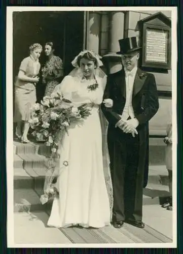 5x Foto Hochzeit in Wiesbaden 1939 feine Damen und Herren Adel Monarchie